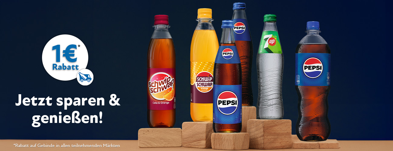 Pepsi und Schwip Schwap Rabattaktion 1 Euro - KW 14 und 15 in 2026